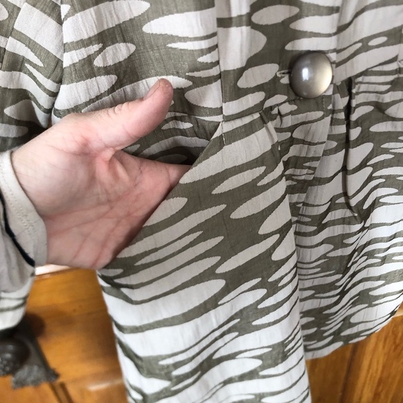 Mac & Jac Olive and White Patterned Jacket - Picture 2 of 13